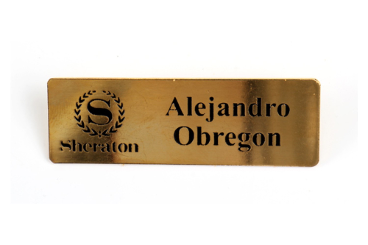 Identificador de personal Bajo relieve pintado