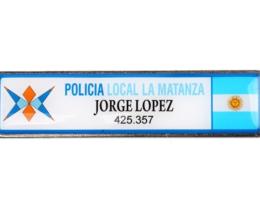 Identificador de personal rectangular