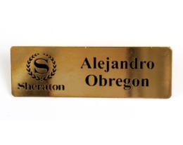 Identificador de personal Bajo relieve pintado